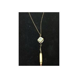 Brass .228 Bullet Necklace Steampunk Design
